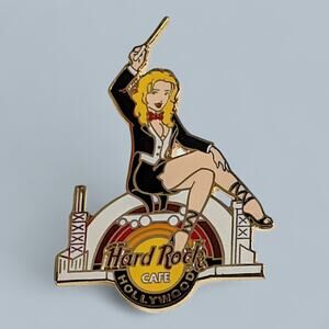 Hard Rock Pin 2004 Hollywood California Conductor Girl On Hollywood Bowl